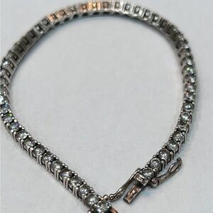 Vintage, sterling silver, tennis bracelet